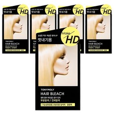 토니모리 메이크 에이치디 헤어 블리치 탈색제, 5개