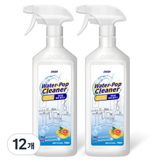 DASH 워터팝 물때 클리너, 750ml, 12개