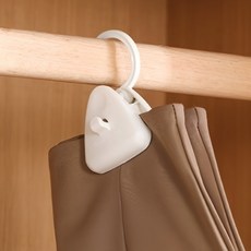 Awesome Goods 旅行出差用可折疊夾式衣架, 白色, 4個