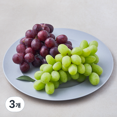 수플린 칠레산 청포도 톰슨 + 적포도 잭살룻 혼합, 3개, 800g