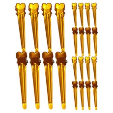 철미용 핀 소 4p, 노랑, 6세트