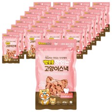 에이비에스엘 고양이 뽀로로 맛있는 스낵, 혼합맛(연어/새우/닭고기), 40g, 36개