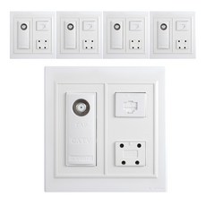 ILSHIN ELECTRIC CATV UNIT Plus 4P Plus 8P 複合插座, 5個