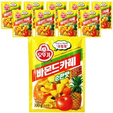 OTTOGI 不倒翁 佛蒙特咖哩調理包 原味, 100g, 10包