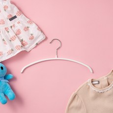 MAWA 經濟型兒童衣架 30入, 白色, 10個