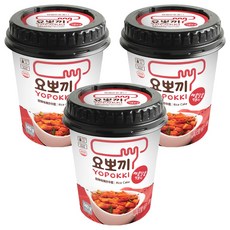 YOPOKKI 辣炒年糕杯 韓國原裝進口 微波即食, 140g, 3個