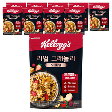 켈로그 리얼 그래놀라 오리지널 시리얼, 400g, 10개