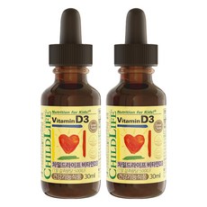 CHILDLIFE 維他命D3膳食補充劑, 30ml, 2瓶