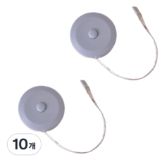 Happyj 便攜式量身捲尺 灰色, 10個, 2m