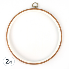 엔틱 고무 자수틀 원형 26 x 26 cm, 혼합색상, 2개