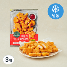 애슐리 크리스피 치킨너겟 (냉동), 1kg, 3개