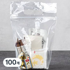 慧林袋 PE提把夾鏈袋 站立式 25 x 6 + 30 + M4, 透明, 100頁