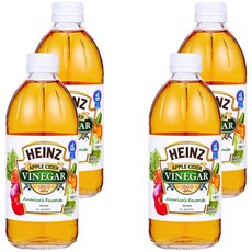 HEINZ 亨氏 蘋果醋, 473ml, 4個