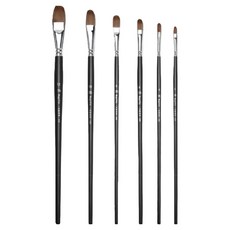 마메 아크릴 붓 6종 B 세트, 1세트, 2호, 4호, 6호, 8호, 10호, 12호