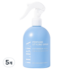 iLBiA 噴灑式熨斗噴霧衣物除臭劑 棉花藍, 5個, 400ml