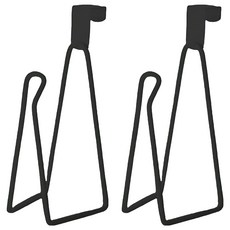 家事女王 多用途免打孔衛生紙架 三角形, 黑色, 2個