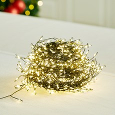 지네전구 줄전구 LED 줄조명 200구, 블랙 + 웜화이트, 1개