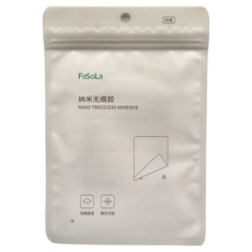 FaSoLa DIY免剪裁奈米無痕雙面貼 FA-DZ-561 長型2 x 1cm + 大圓2cm + 小圓1cm 透明 23g 3個, 透明色, 2組