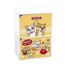 收納王妃 雙層木門櫃, 快樂速食餐