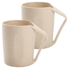 THE ZAKKA 粉彩斜置牙刷杯, 2個, 象牙白