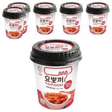 YOPOKKI 辣炒年糕杯 韓國原裝進口 微波即食, 140g, 6個