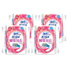 SOFY 蘇菲 瞬吸加長護墊 天然無香, 17.5cm, 28片, 4包