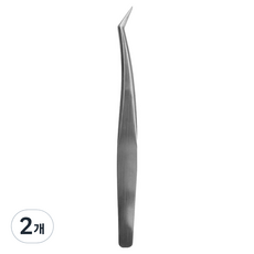 LOVISH 不鏽鋼尖頭V型鑷子, 2個, 銀色