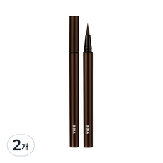삐아 라스트 펜 아이라이너 0.6g, 샤픈브라운, 2개