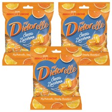 DIETORELLE 無糖糖果 檸檬&橘子口味, 70g, 3袋