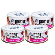 ABSOLUTE HOLISTIC 機能肉塊主食湯罐, 嫩鮮雞 + 蔓越莓, 80g, 4罐