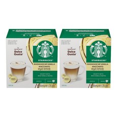 STARBUCKS 星巴克 Dolce Gusto 香草瑪奇朵咖啡膠囊+牛奶膠囊, 1組, 2盒