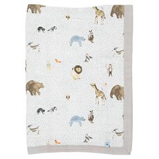 little unicorn 寶寶純棉毯, 動物派對