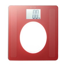 TANITA 塔尼達 HD-381 大螢幕超薄電子體重計 強化玻璃秤面 簡約時尚, 紅色, 1個