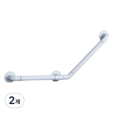 디페이브 스탠다드 135도 안전 손잡이, 2개, 화이트