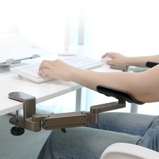 morac 리프트 가능 원팔 팔받침대, 그레이