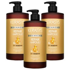 케라시스 어드밴스드 10X 리페어 앰플 헤어팩, 1L, 3개