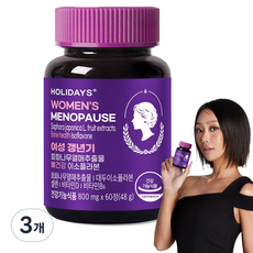 HOLIDAYS 女性更年期 槐樹果實萃取物 骨骼健康 異黃酮, 3個, 60錠