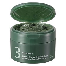 Numbuzin 潤碧之茵 No.3 綠茶竹炭毛孔泥膜卸妝膏, 85g, 1罐
