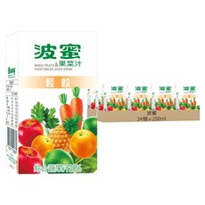 波蜜 輕飲果菜汁, 250ml, 24個