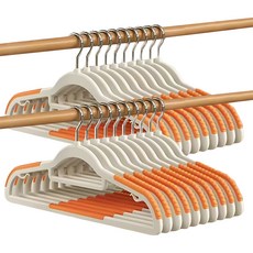 Cozywell 可旋轉防滑無痕衣架, 橘色, 20個