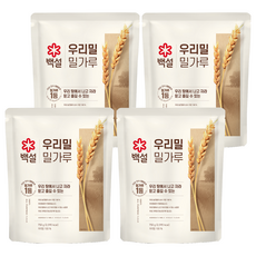 CJ BEKSUL 白雪 韓國小麥麵粉, 750g, 4個