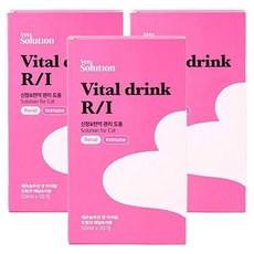 베츠솔루션 고양이 바이탈 드링크 이뮨 보조제, 신장, 3개