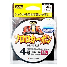 DUEL BIG FLUOROCARBON 碳纖線 子線 H3828 #4.0 50m, 透明色, 1個