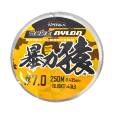 台灣 AMiKA 暴力猿 微量碳纖分子 超耐磨釣線 路亞 7.0號, 1個, 透明