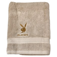 PLAYBOY 恬靜優雅浴巾 700g 棉紗 152 x 76cm, 米色, 1條