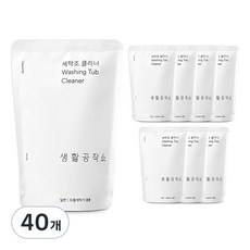 생활공작소 세탁조 크리너, 450g, 40개
