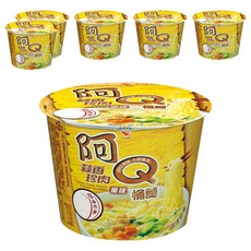 統一 阿Q桶麵 蒜香珍肉風味 106g, 6入