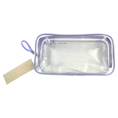 Raymay 藤井 Kept 透明網眼收納袋, 粉紫色, 1個