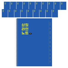 포포팬시 삽질 라인 노트, 블루, 20개