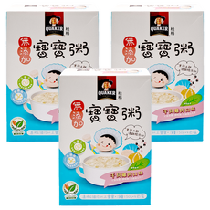 QUAKER 桂格 寶寶粥 干貝雞肉 無添加 6個月以上 4包, 600g, 3盒